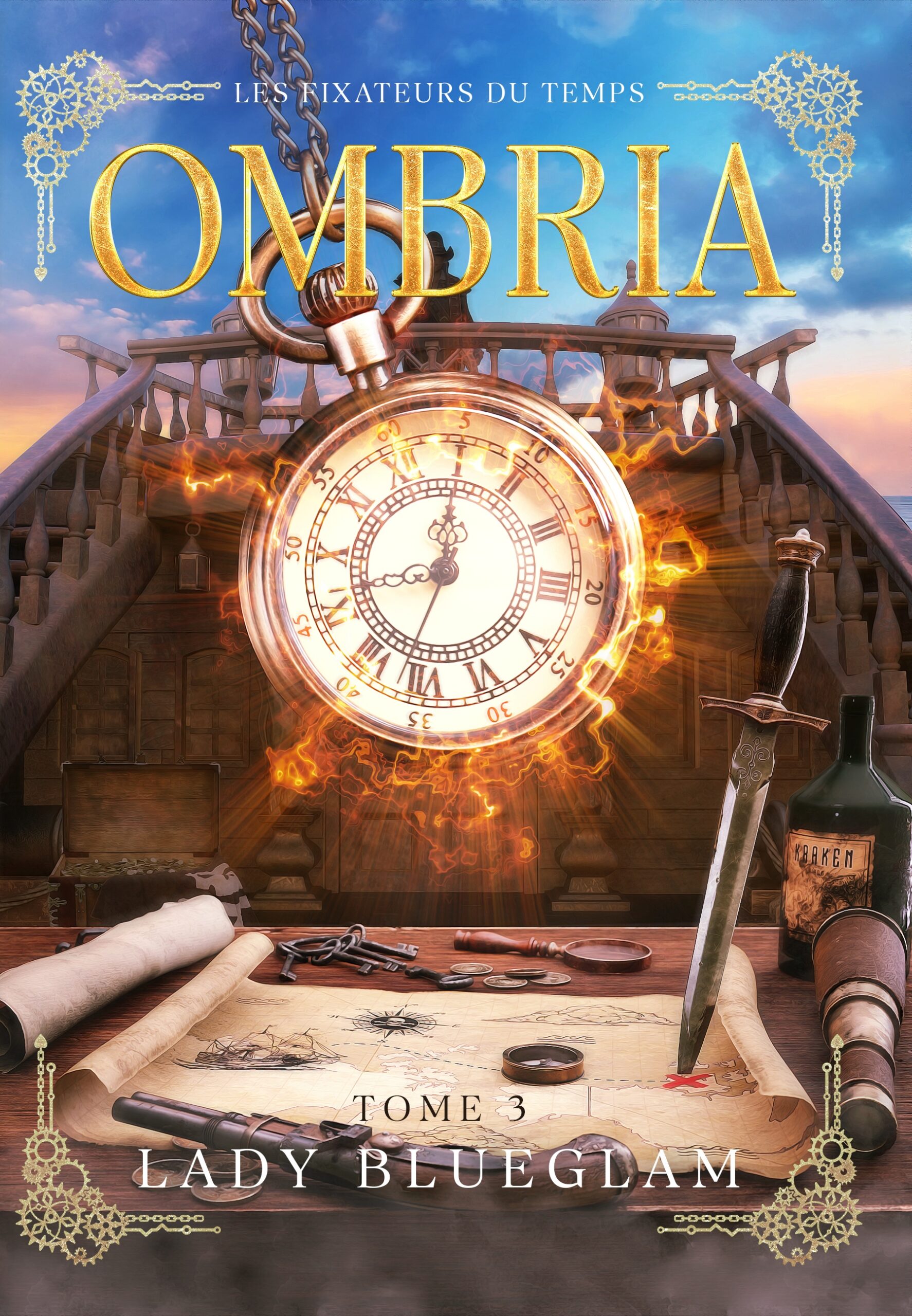 Les Fixateurs du Temps Tome 3 : Ombria (Broché, Jaspé, dédicacé) – Image 3